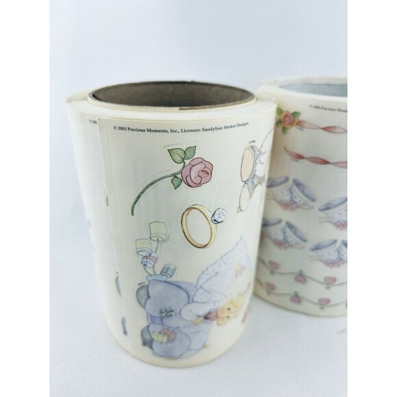 Vintage Lot Of 2 Sandy Lion Precious Moments Sticker Roll Scrapbooking Sandylion - Picture 14 of 16